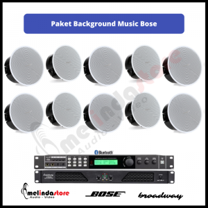Paket Background Music Indoor Speaker Ceiling Bose - 10 Speaker 